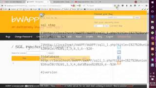 bWAPP SQL Injection GETSearch