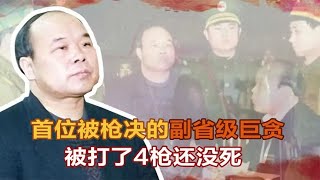 首位被枪决的副省级巨贪，被打了4枪还没死，大喊：把我载入史册