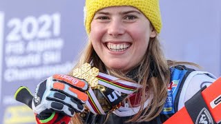 Katharina Liensberger Goldmedaille  Cortina d’ampezzo Parallel