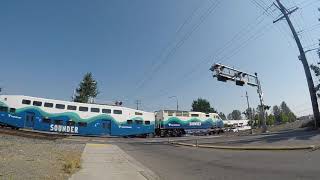 SDRX 910 Southbound Sounder In Auburn, Washington (9-09-2020)