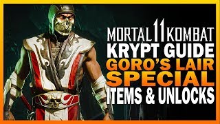 Mortal Kombat 11 Krypt Guide Part 2 - Goro's Lair Guide & Special Items