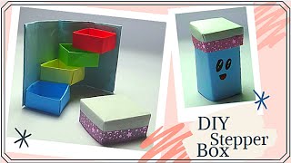 How to make stepper box | DIY Secret Stepper Box | Paper Craft | Easy DIY