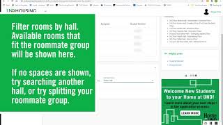 UND Housing Room Selection Tutorial