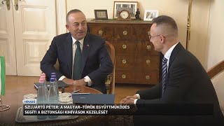 Szijjártó Péter: a magyar török együttműködés segíti a biztonsági kihívások kezelését