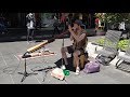 amazing muscian plays australias most iconic instrument the didgeridoo busking cre8ion s