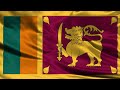 sri lanka இலங்கை ශ්රී ලංකාව waving flag 1 hour 4k