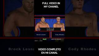 Cody Rhodes vs Brock Lesnar