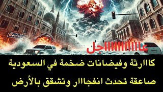 عاجل : كااارثة تضرب السعودية ..غرق الشوارع وعشرات السيارات وصاعقة ضخمة تسبب انفجااااار