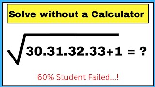 Amazing Square Root Question || Maths Question || Solve without a Calculator || Maths Olympiad ||
