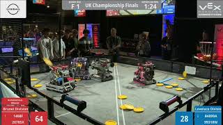 VEX UK National Championships 2023 Grand Finals 1: 1408F 20785X vs 84899A 99318W