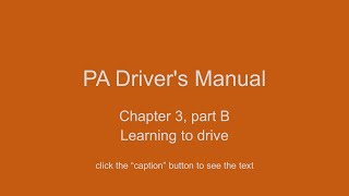 Pennsylvania Driver's Manual - Chapter 3 (part B)