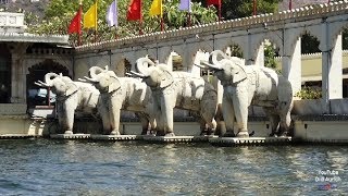 Indien India Jagmandir Island Palace Hotel Lake Pichola See Udaipur Rajasthan Indien Jagmandir Ghat