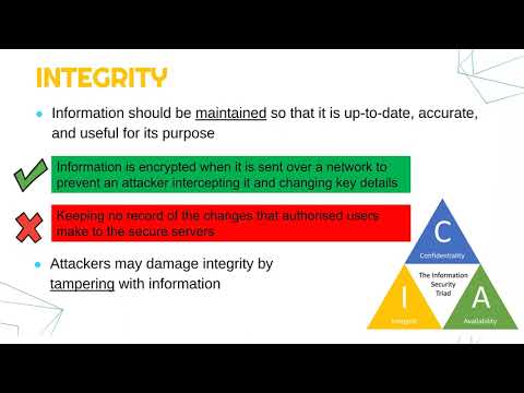 What are the 3 principles of information security?