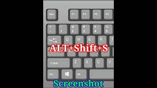 Computer shortcut key In screenshot|| how to screenshot in computer #computer #shortvideo