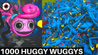 Can 1000 Huggy Wuggys Stop Mommy Long Legs or the Train in Poppy Playtime Chapter 2?