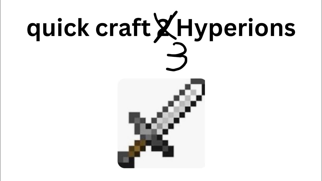 Quick Crafting 3 Hyperions Hypixel Skyblock Youtube