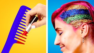 LONG VS SHORT HAIR PROBLEMS || Cool Hair Hacks And Tips And Relatable Situations by Crafty Panda How