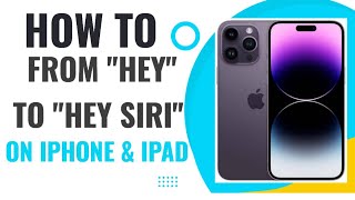 HOW TO DROP FROM HEY TO HEY SIRI ON IPHONE