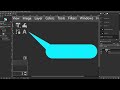 how to create a speech bubble text balloon in gimp