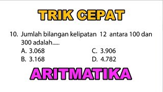 Trik Hitung Cepat Jumlah Bilangan Kelipatan - Aritmatika - Siap UNBK SMP 2019