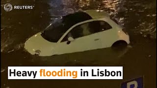 Lisbon on alert amid heavy flooding