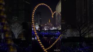 💖六本木ヒルズの素敵なイルミネーションと東京タワー💗動画欄に東京絶景配信中💛ライブ配信中💚#shorts#official髭男dism#subtitle#silent#tokyo #東京#夜景