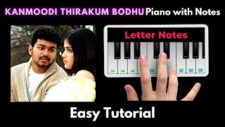 Kanmoodi thirakkum bodhu Piano Tutorial with Notes | Devi Sri Prasad | Perfect Piano | 2021