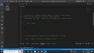 SyntaxError: Unexpected token import Node JS CommonJS ES Module Solved
