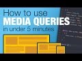 Tutorial: Learn how to use CSS Media Queries in less than 5 minutes Tutorial: Learn how to use CSS Media Queries in less than 5 minutes