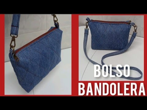 COMO HACER UN BOLSO BANDOLERA(reciclando Unos Vaqueros) - YouTube