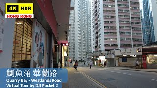 【HK 4K】鰂魚涌 華蘭路 | Quarry Bay - Westlands Road | DJI Pocket 2 | 2021.12.30