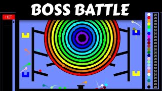24 Marble Race Boss Battle : Crazy Marble Boss (by Algodoo)