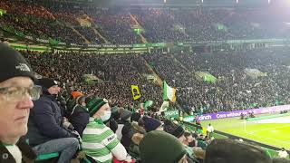 The Green Brigade sing The Boys of the Old Brigade at Celtic Park  Celtic vs Hearts 2/12/2021