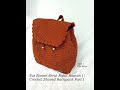 Tas Ransel Serut Rajut Bagian 1 | Crochet Shaved Backpack