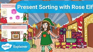 🎁 Sorting Presents Activity with Rose Elf 🧝🏼‍♀