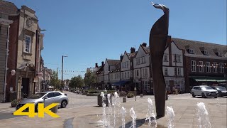 Letchworth Garden City Walk: Town Centre【4K】