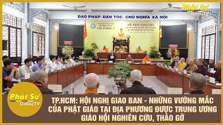 TP.HCM: HỘI NGHỊ GIAO BAN - NHỮNG VƯỚNG MẮC CỦA PG TẠI ĐỊA PHƯƠNG ĐƯỢC TƯGH NGHIÊN CỨU, THÁO GỠ