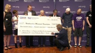 Roger Daltrey Presents Donation to Northwestern/Lurie Children's Hospital in Chicago