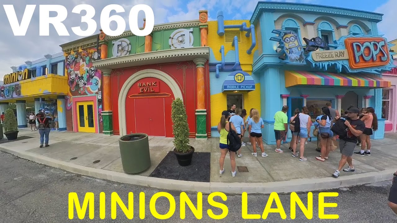 Minions Lane Stroll VR360 Universal Studios Orlando - YouTube