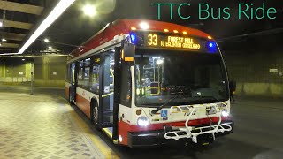 Toronto TTC 33 Forest Hill Bus Ride - Full Route Northbound on 7002 8/5/2023