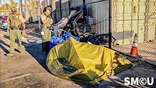 Friday Homeless Encampment Cleanup Underway at Venice Beach