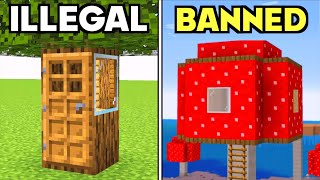 43 Illegal Houses In Minecraft!