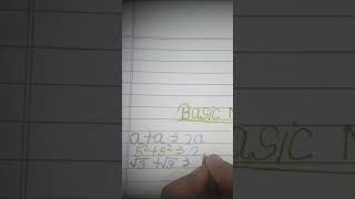 Basic Math | Mathematics shorts | Ayushi teacher #maths #mathexpert