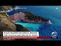 cea mai populară plajă din grecia închisă din cauza alunecărilor de teren