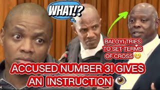 ADVOCATE MNISI BRINGS INSTRUCTIONS FROM ACCUSED NUMBER 3! BALOYI IS NOT HAPPY TRIES TO LIMIT DEFENSE