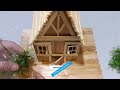 ahşap Çubuklarla muhteşem mini ev yapımı amazing diy mini house with wooden sticks