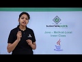 Java - Method Local Inner Class