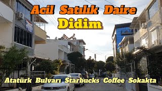 Acil Satılık Daire 👉 Didim Altınkum Sahiline Yürüme Mesafesinde Atatürk Bulvarında Eşyalı Daire