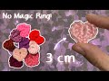 NO MAGIC RING Mini Crochet Heart for Valentine's Day Tutorial