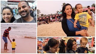 GOA VLOG DAY-1 | Family Vacation | BAGA BEACH | MomCom India Vlogs